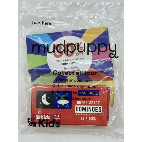 Chick-Fil-A Kids Meal - Mudpuppy Outer Space Dominoes‎ Factory Sealed - Picture 1 of 2